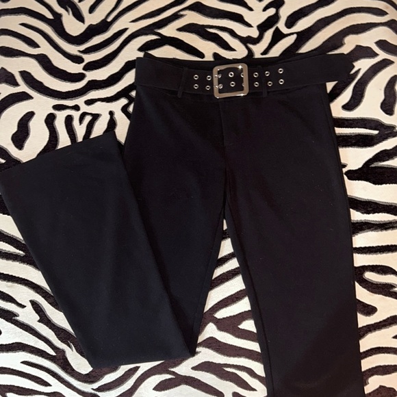 Black Flares with Double Prong Belt - Picture 2 of 6